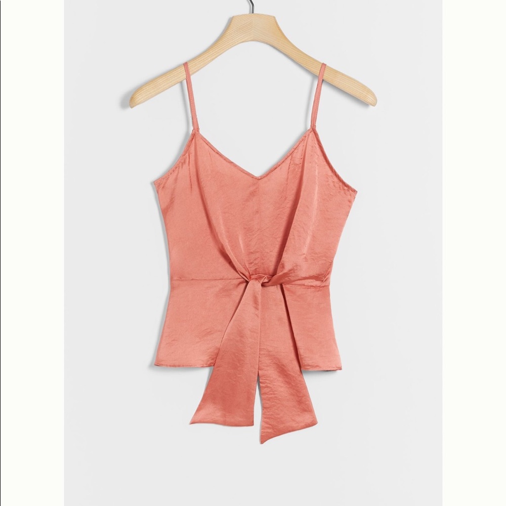 Anthropologie tied waist tank top